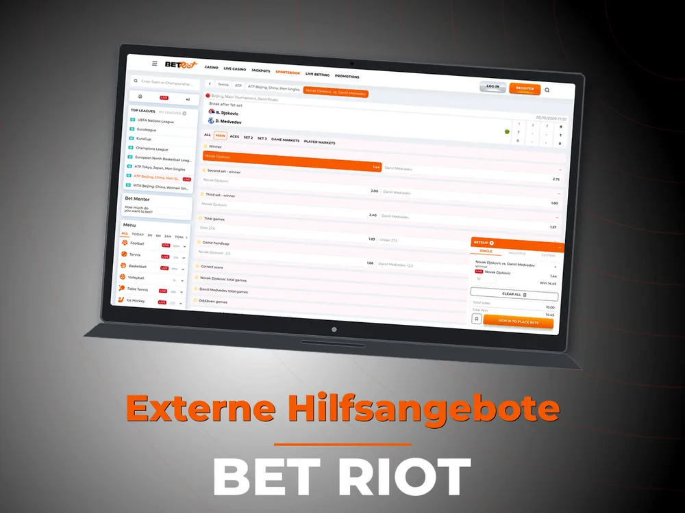 Bet Riot - Externe Hilfsangebote