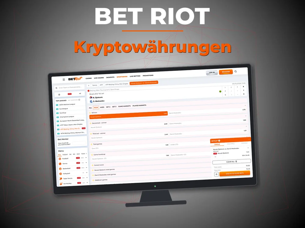 Bet Riot - Kryptowährungen