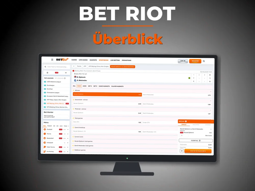 Bet Riot - Überblick
