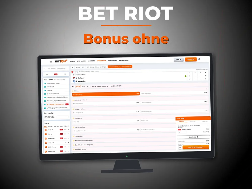 Bet Riot - Bonus ohne